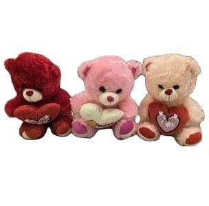 Soft Heart Bear 30Cm Small {Each Piece}