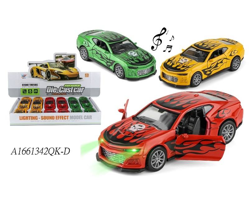 Toy Car Alloy P/B Sound+Light 1:32 {Each Piece}