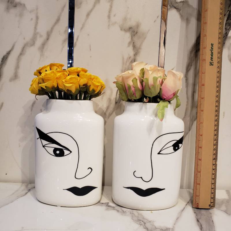 Vase With Face Sketch