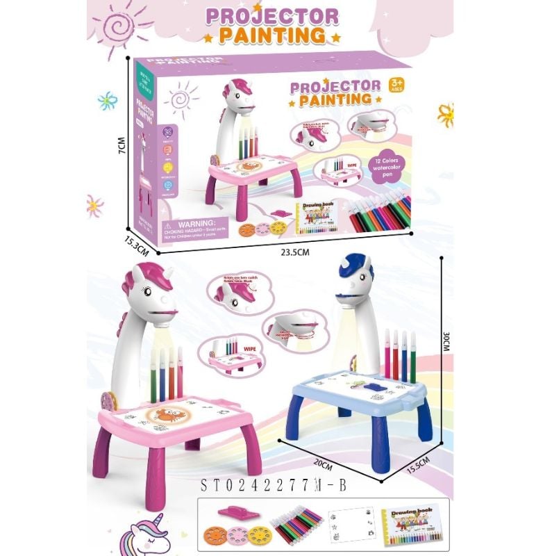 Cute Unicorn Drawing Projector For kids