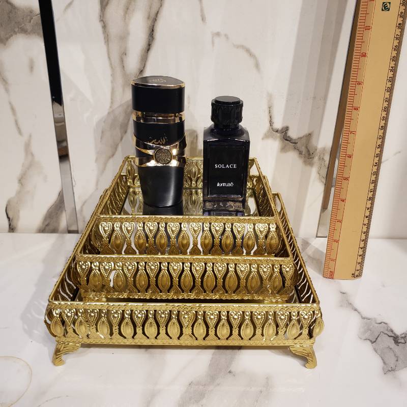 Square Multiple 3 PcsTray Set