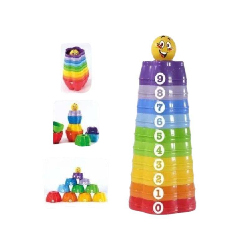 Rainbow Stars Stacker Cups