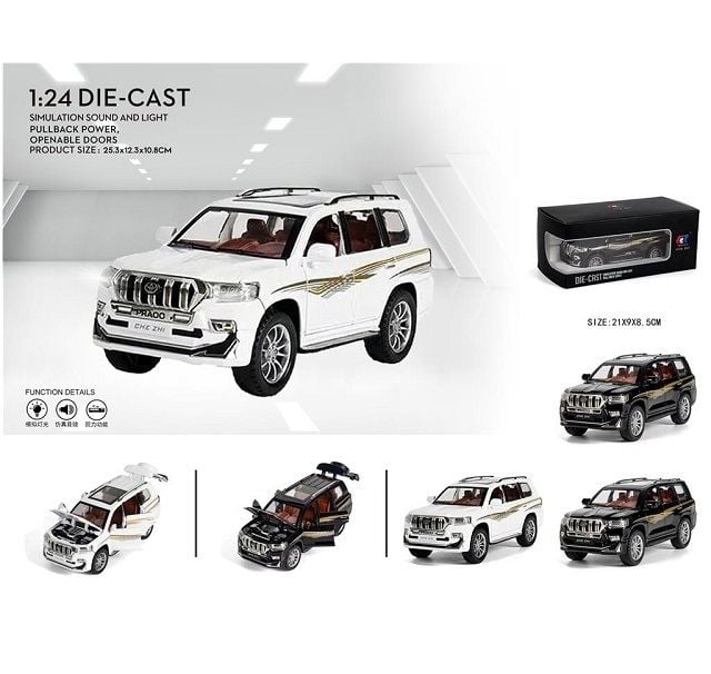 LAND CRUISER Dieast model Car Metal 1:24 {Each Piece}