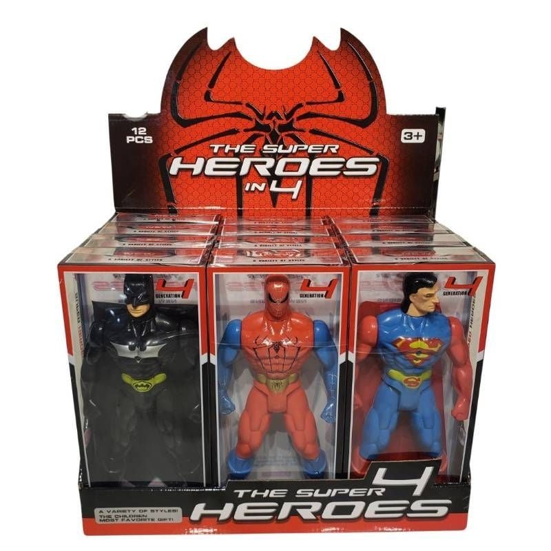 23.5Cm Avengers Figure 3Asst D.Bx, Flat