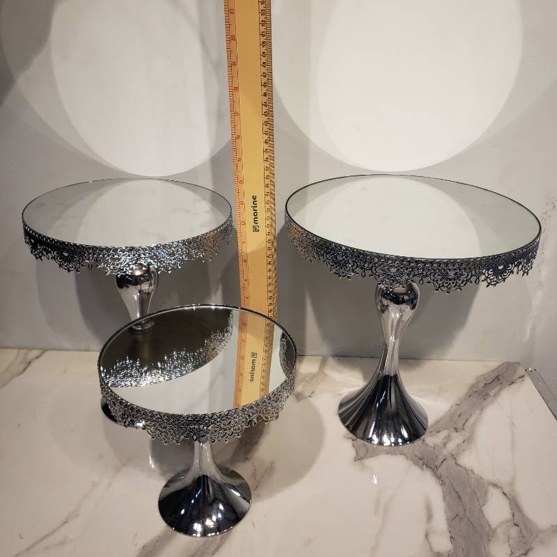Cake Dish Silver AR-510 {Each Piece}