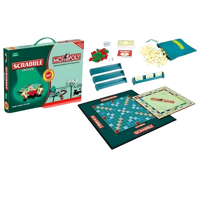 2in1 scrabble Monopoly game