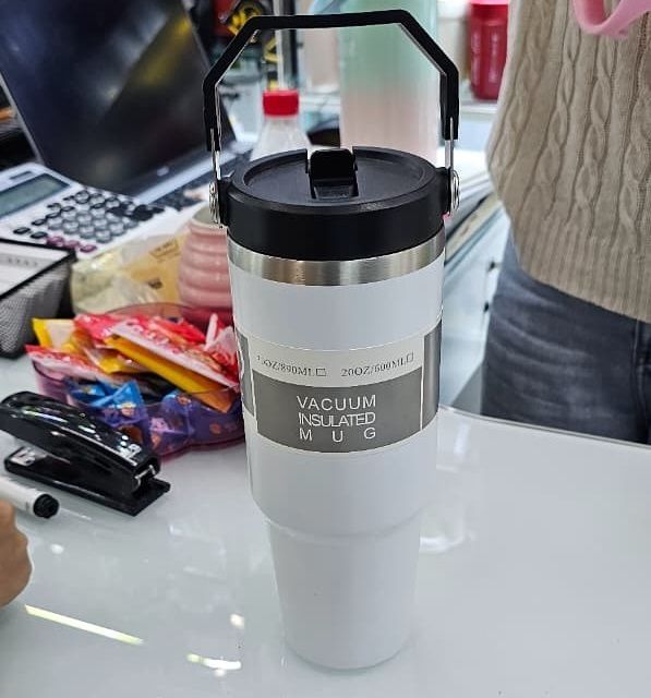 Vacuum Cup,White Box,Mix Clr,900Ml