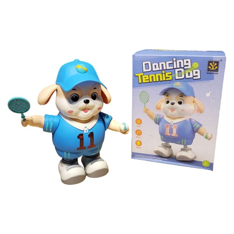 Dancing Tennis Dog B/O With L/M