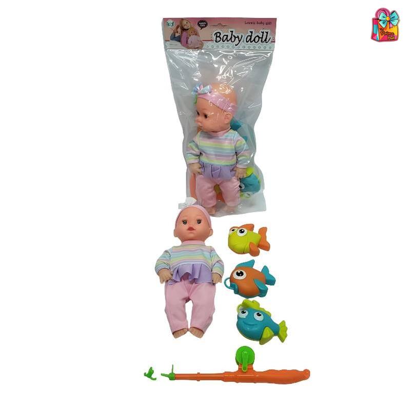 Baby Doll with Fishing Set