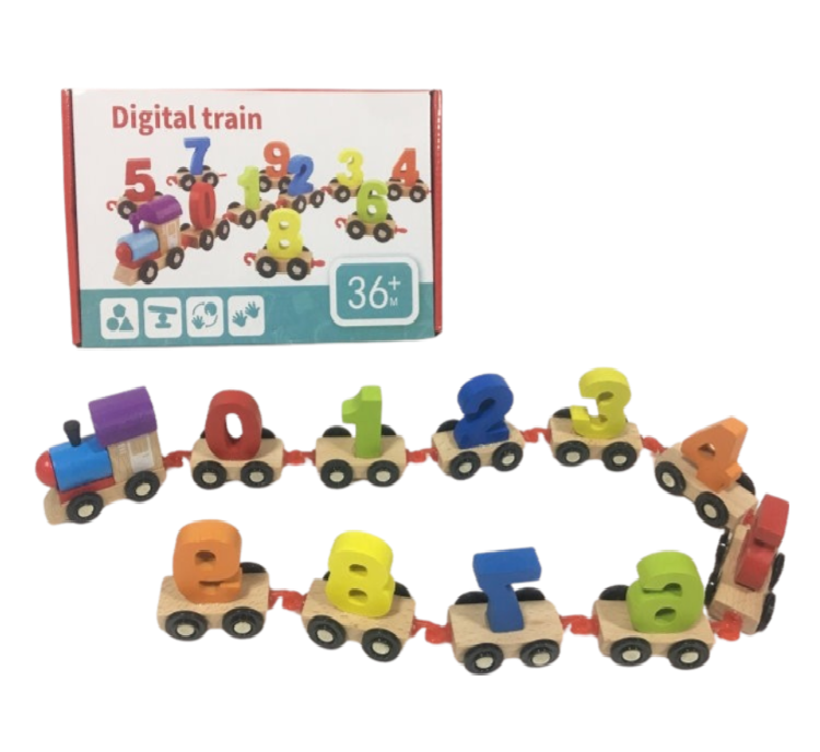 Wooden Alphabatic digital Train