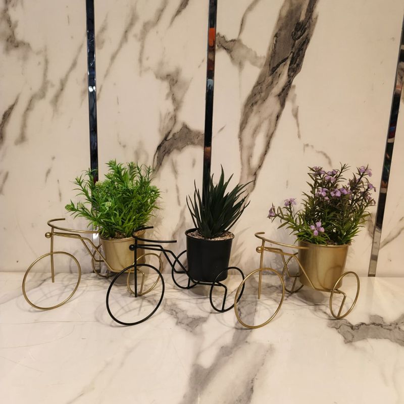 Cycle With Artificial Plant
