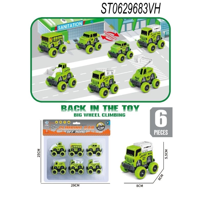 P/B Car Set, 6 Pcs/Pvh