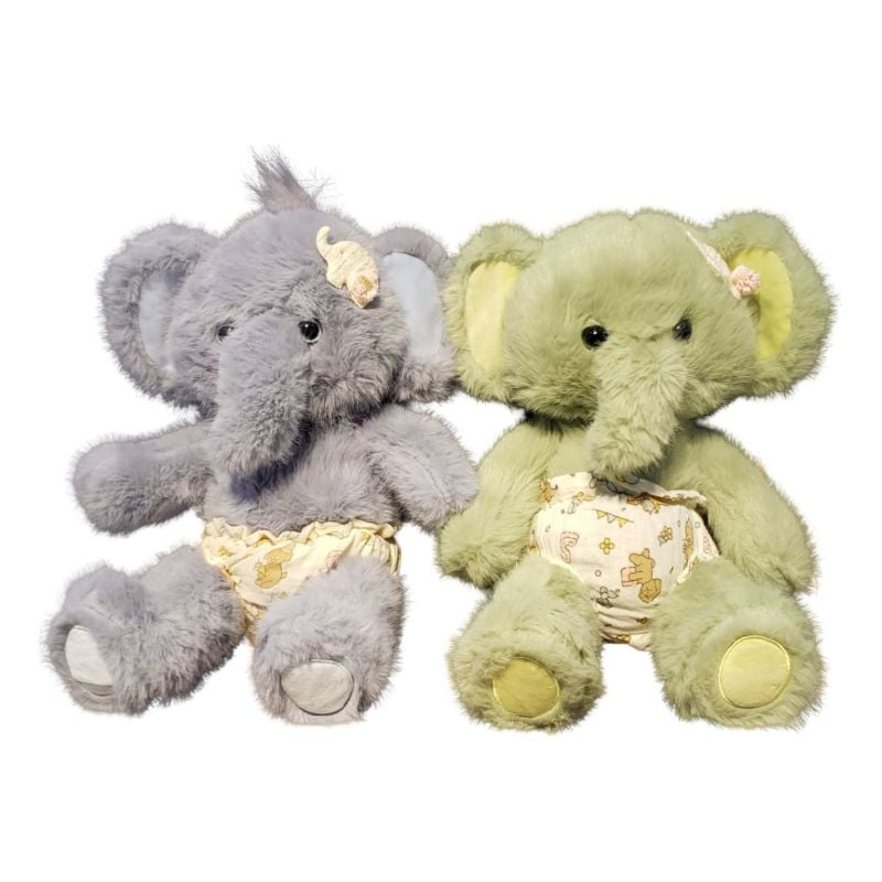 Green Gray Elephant 45Cm {Each Piece}