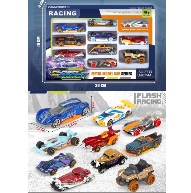 1:64 Free Sheel Die Cast Car,10Pcs/Wb F/