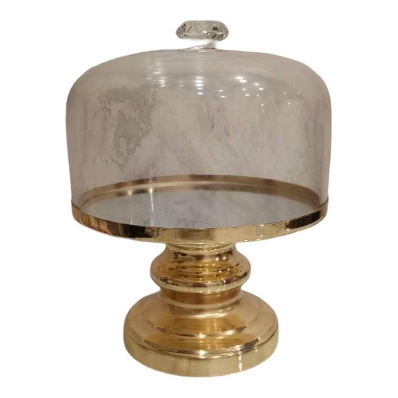 Gilded Hostess Cake Plater