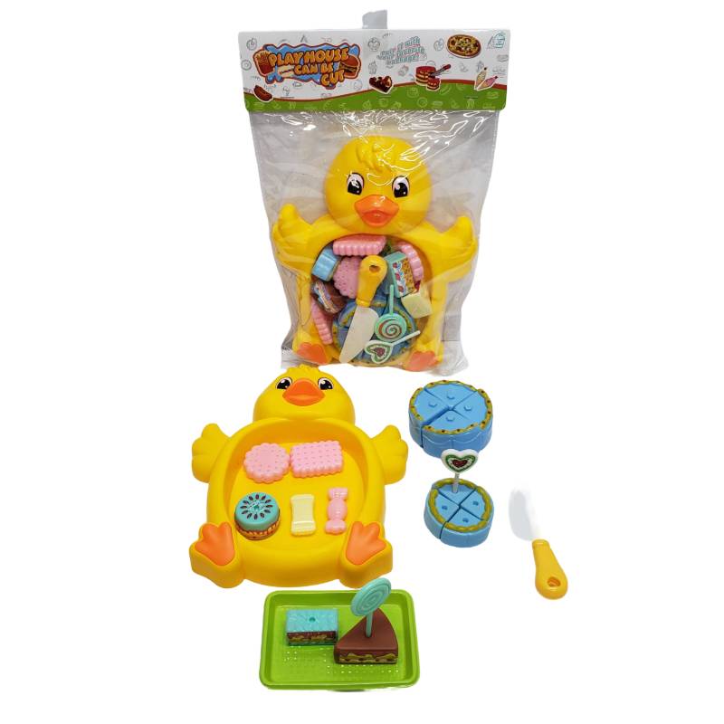 Duck Shape Fruit Cutting Toy Set