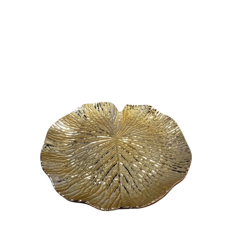 Golden Lotus Vein Platter