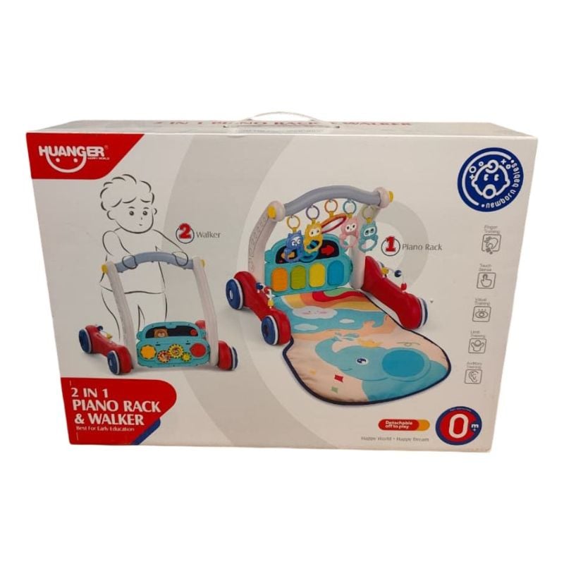 2 In 1 Baby Walker Set, With Light And M