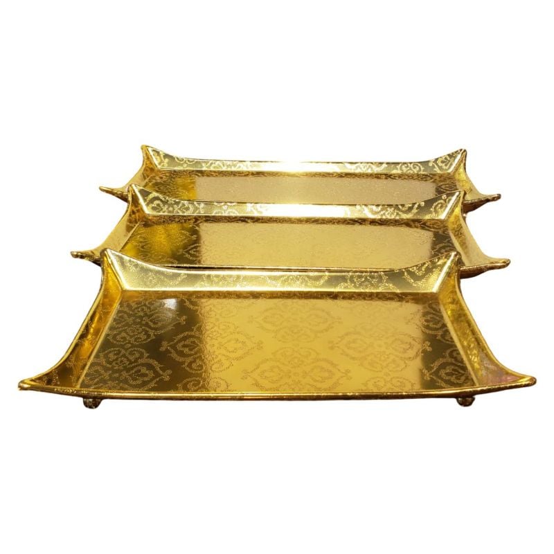 Metal Rectangular Tray {Set of 3}