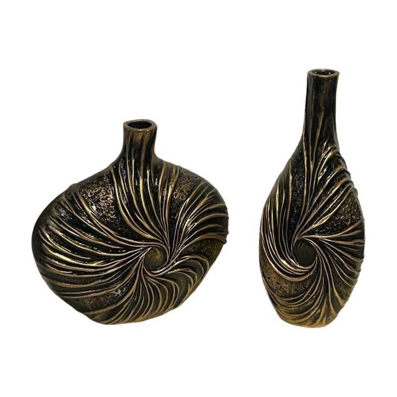 Bottle Dot Design Vase 2 Pcs set