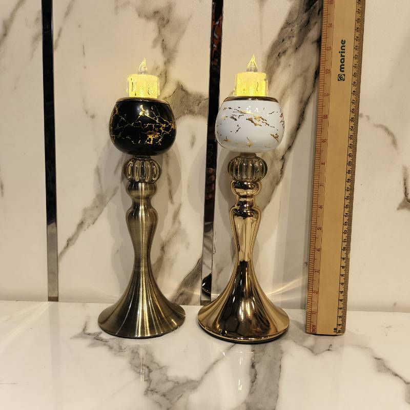 Metal Base Candle Stand Small