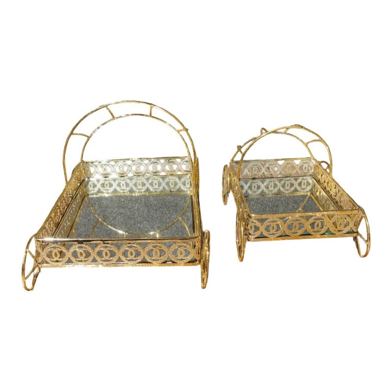 1 Piece Dish Platter Golden 2