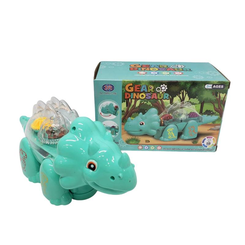B/O Gear Dinosaur W/Light&Music P.Bx