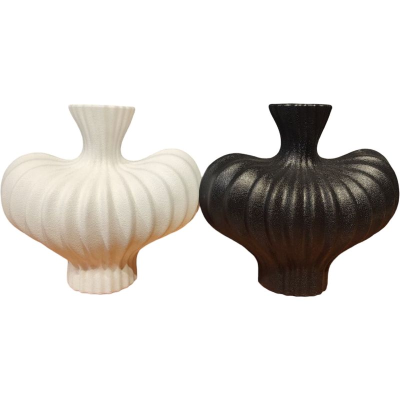 White N Black PVC Plastic Vase {Each Piece}
