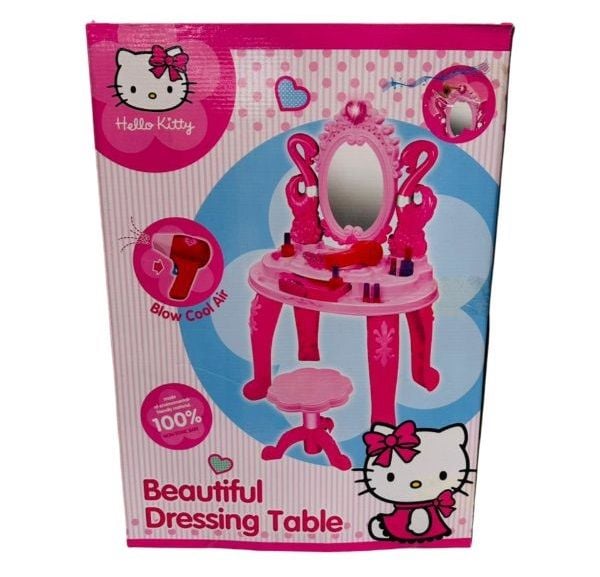 Hellokitty Makeup Table Set. W/Light&Mus