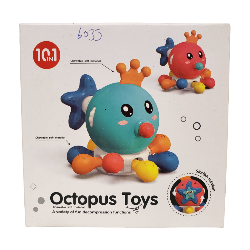 Octopus Toys 2 Clrs Mix Pb