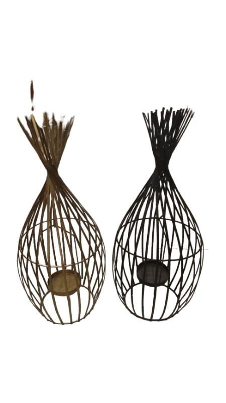 Standing Cage Candle Stand L {Each Piece}