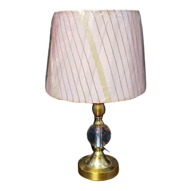 1 Piece Plain Crystal Brass Colour Lamp