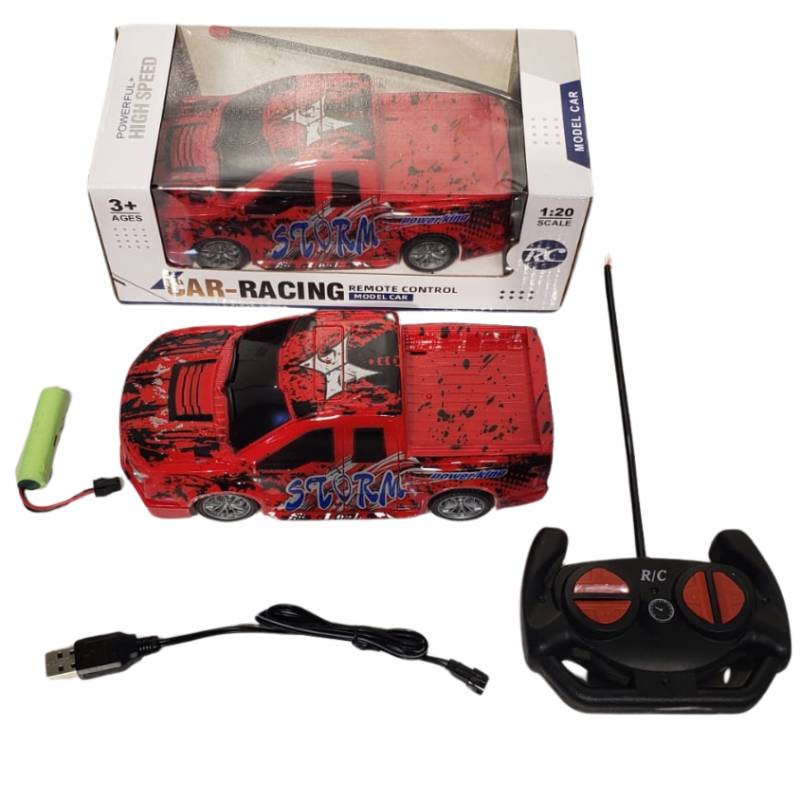 1:20 Four Way R/C Car Set W/Light W/3.