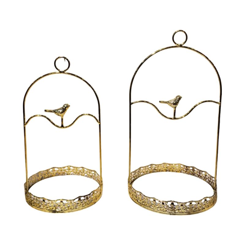 Gold Bird Multi Accessories Holder {Set Of Two }
