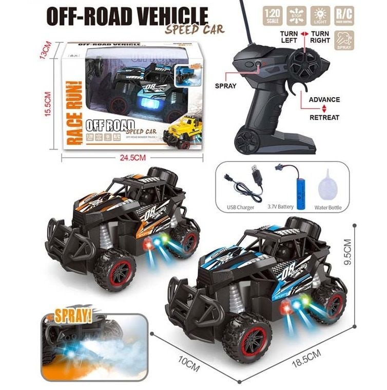 1:20 R/C Climbing Car W/Light&Smoking,2C