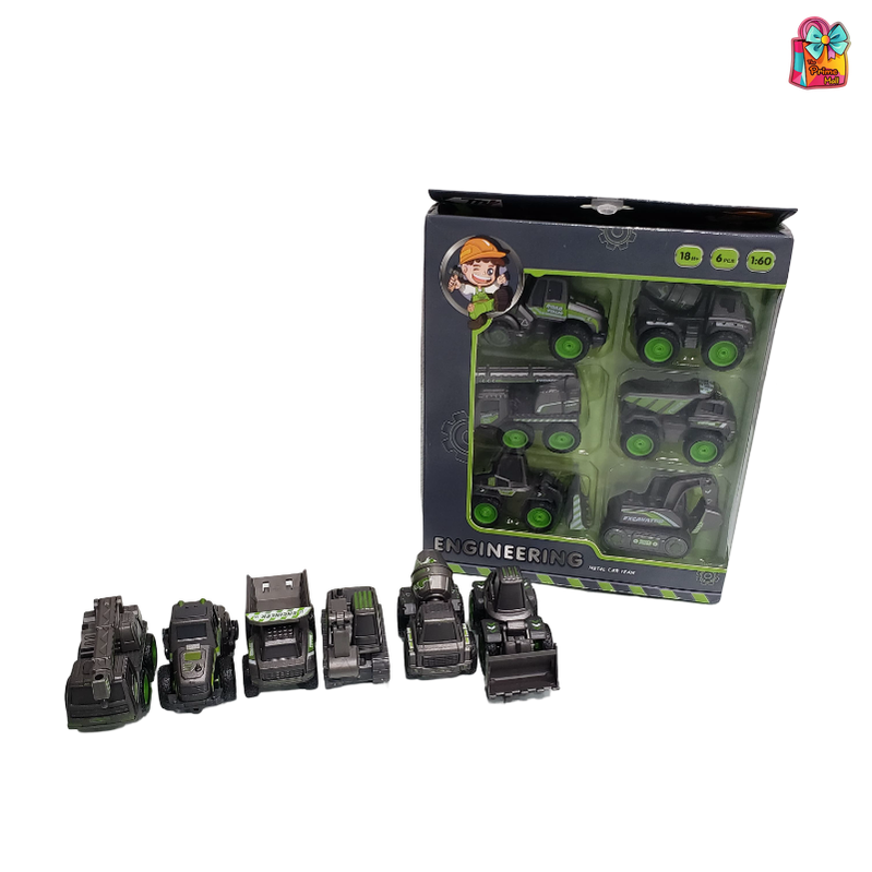 Engineer Trucks Diecast Collection 6 Pcs