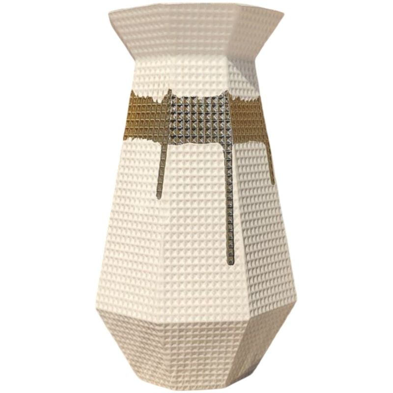 White & Gray Vase S 16-7