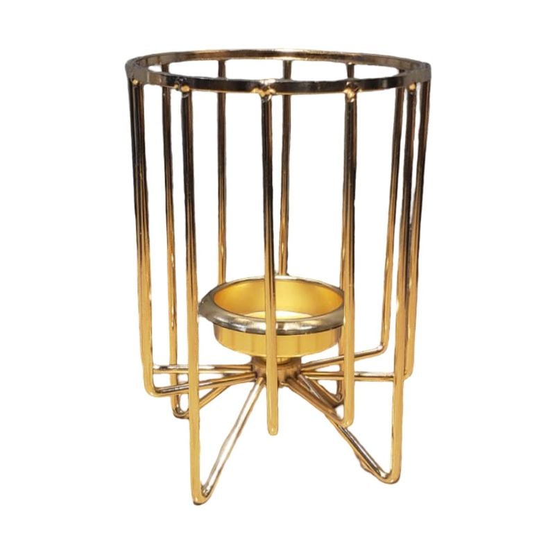 Golden Cage Candle Stand {Large Size}