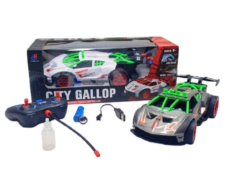 R/C Car W/Light & Smoking & Usb, W.Bx F