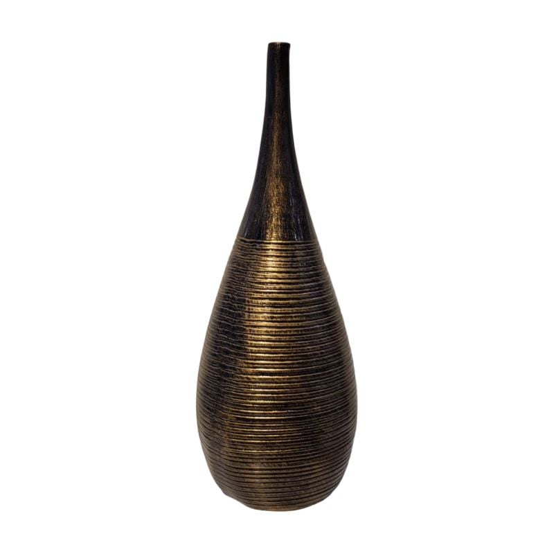 Golden Bowling Pin Vase
