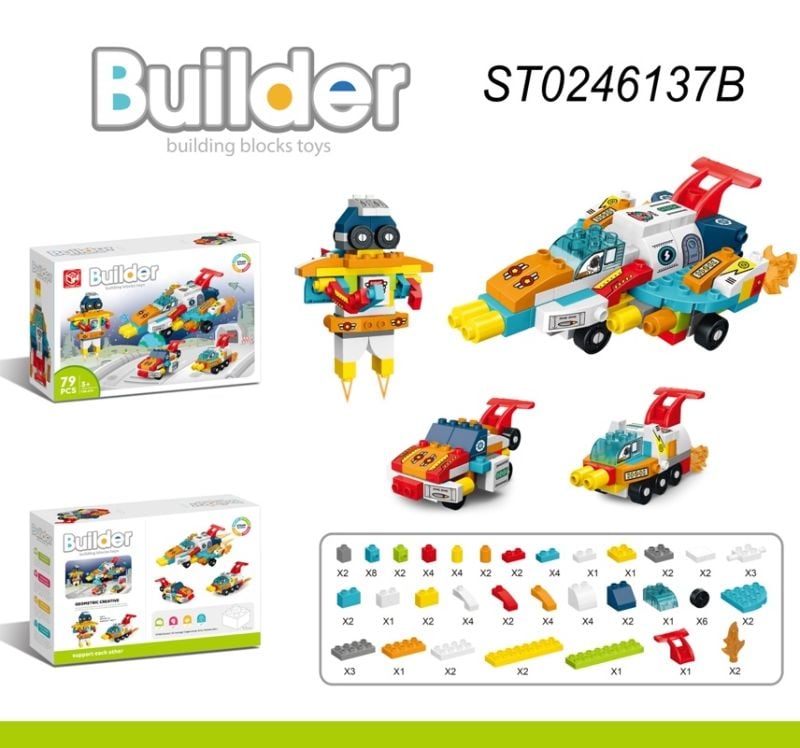 Blocks 79 Pcs P.Box