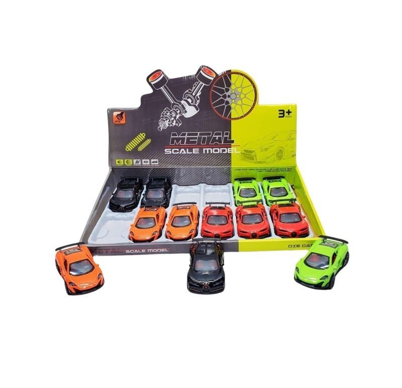 Pull Back Metal Car With Music 3661