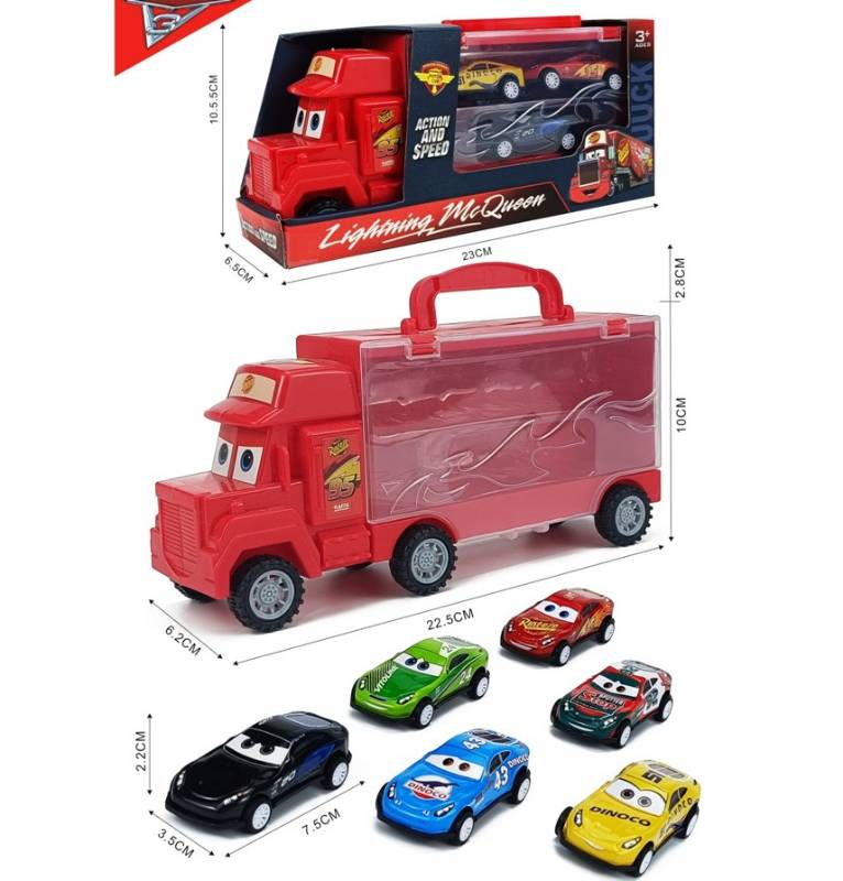 F/W Truck,W/3Pcs P/B Metal Car,T.Bx