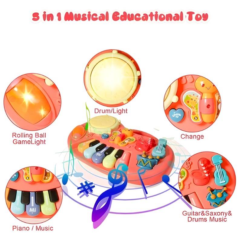 Piano W/Music&Light W/Out3Aa Batteries