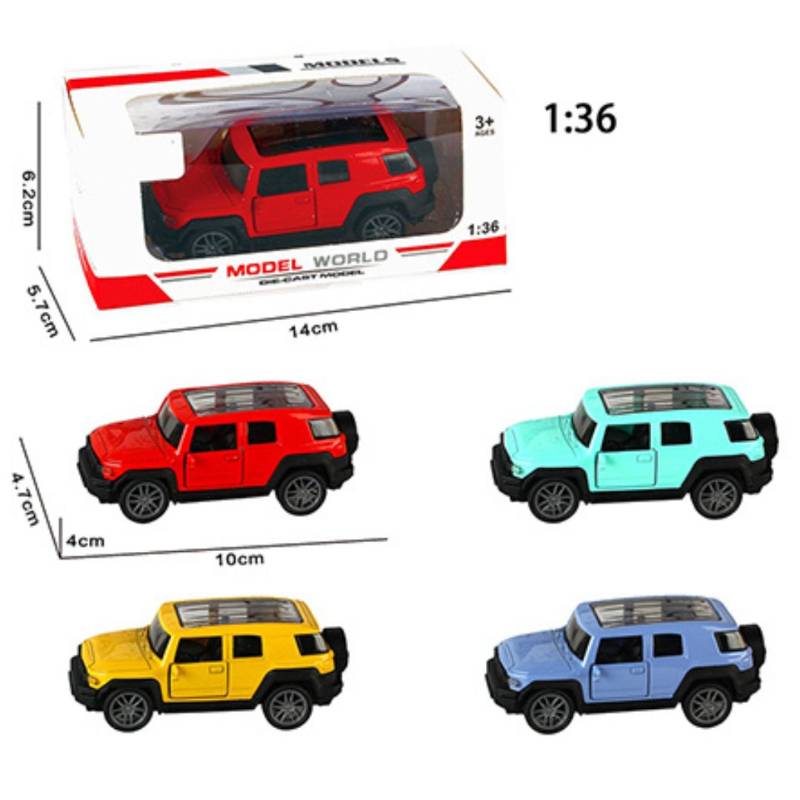 Jeep Toy Car Alloy P/B 1:36 {Each Piece}