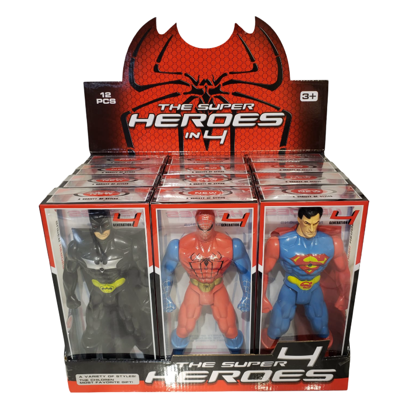 19.5Cm Batman/Spiderman/Supermanw/Light,