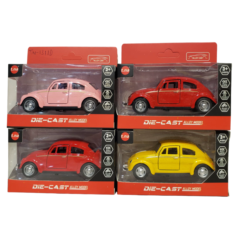 VW Bettle car Toy Alloy P/B 1:43 {Each Piece}