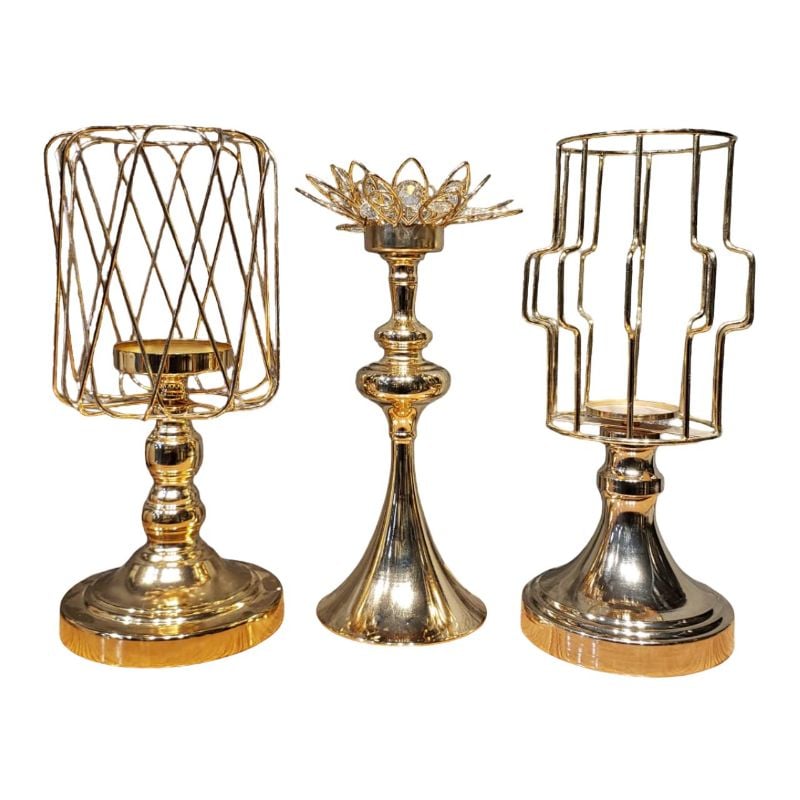 Crystal-Centered Candle Stand {Each piece}