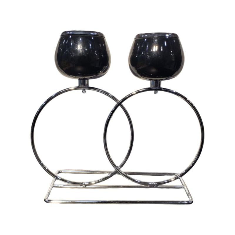 Black Top Ring Candle Stand {Each Piece}