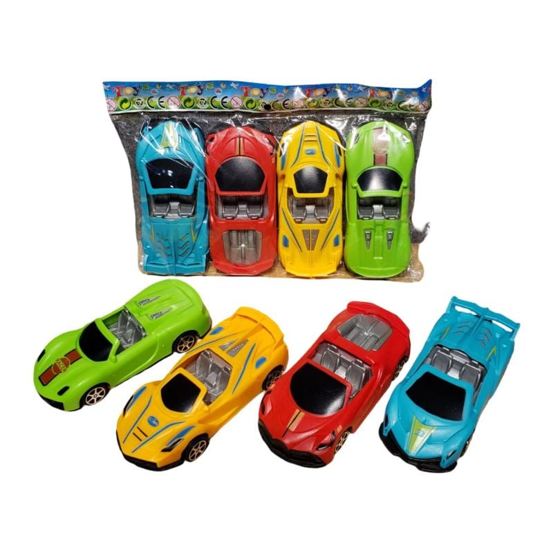 Pull Back Car 4 Pcs Set -P10A